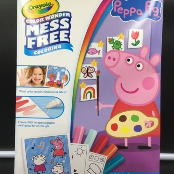 2023 New Crayola Color Wonder Mess Free Coloring Peppa Pig - Picture 2 of 3